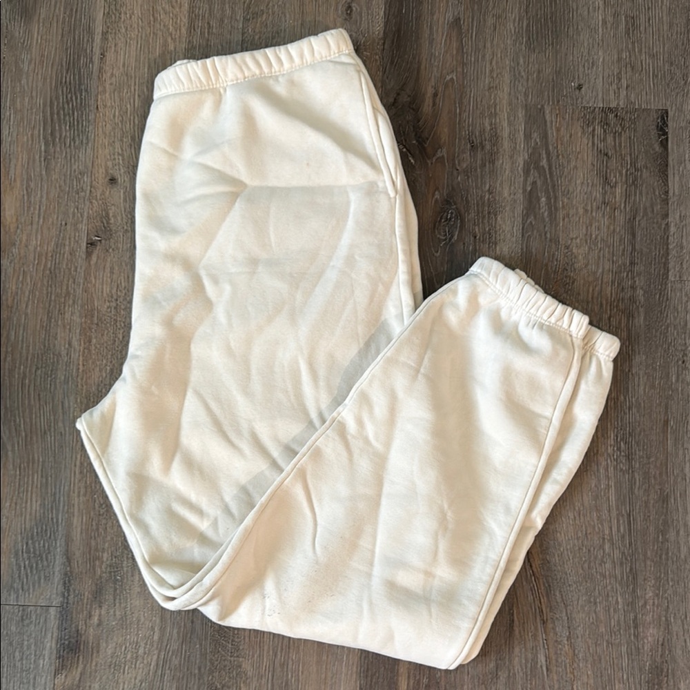 unisex nuuds cream sweatpants